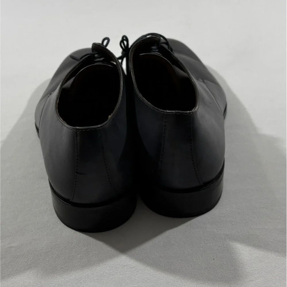 Robert Talbott Shoes Mens 12 Forenza Black Leather Upper Lace Derby Calf Smooth